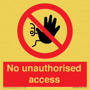 No unauthorised access